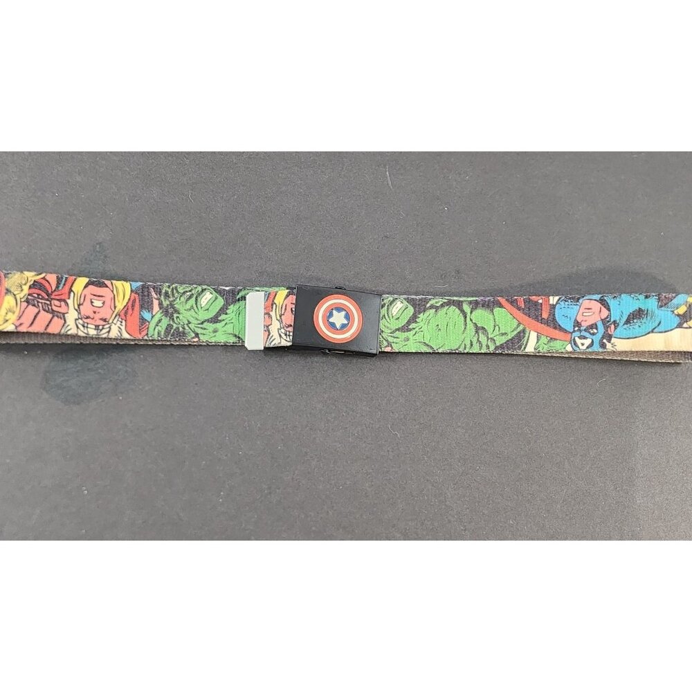 MARVEL COMICS BELT CAPTAIN AMERICA BUCKLE HULK THOR ACTION SUPER HEROES HERO